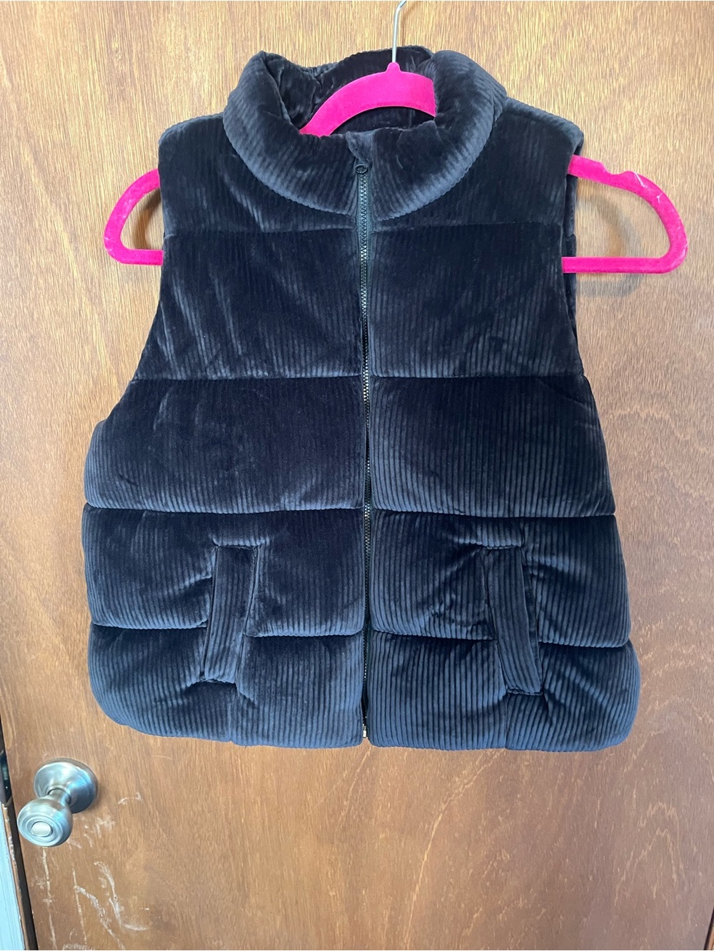 Athletic Works Black Jacket with Pink Hanger Accent